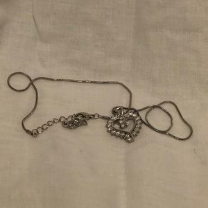 CZ Heart Pendant Necklace